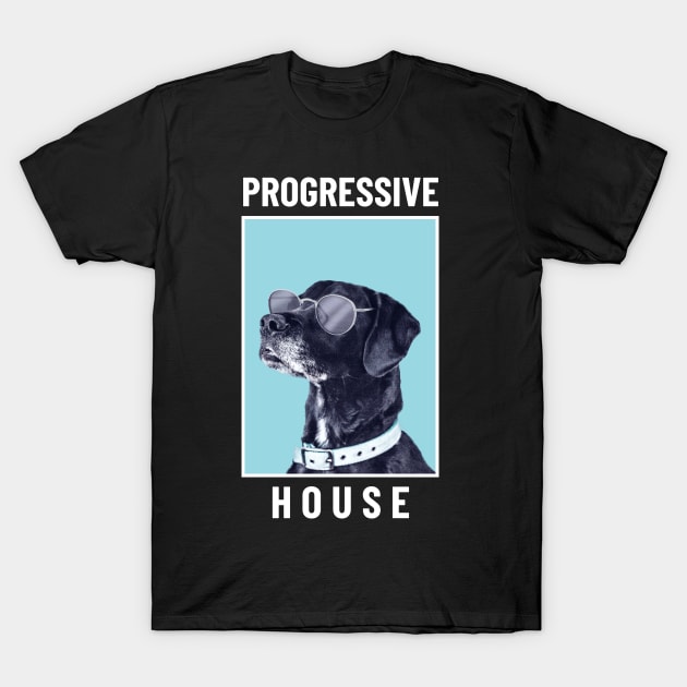 Progressive House Dog T-Shirt by Ferrazi